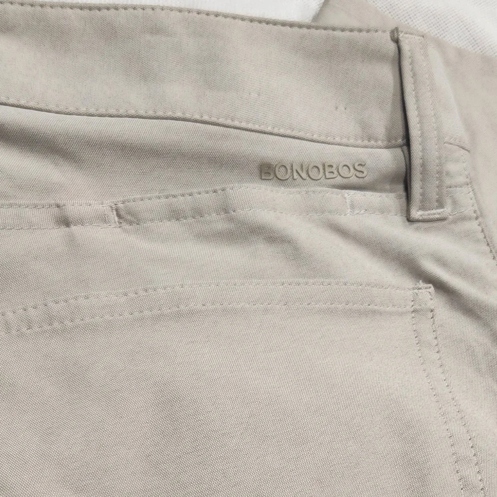 Bonobos Golf Taupe Slim Fit Pants Sz 36x32 - Picture 2 of 7